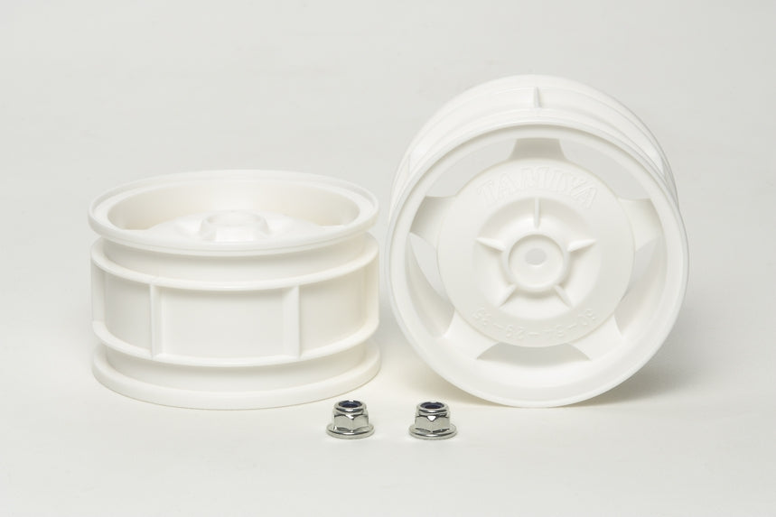 Tamiya Hop-Up Options 53086 4WD Buggy White Rear Star-Dish Wheels 60/29