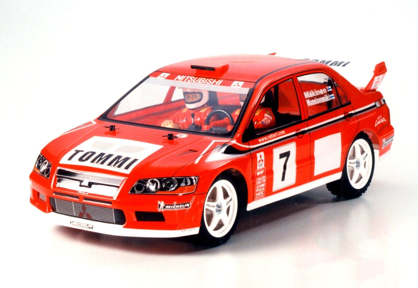 Tamiya 1/10 RC 50927 Mitsubishi Evolution VII WRC Clear Body Parts Set