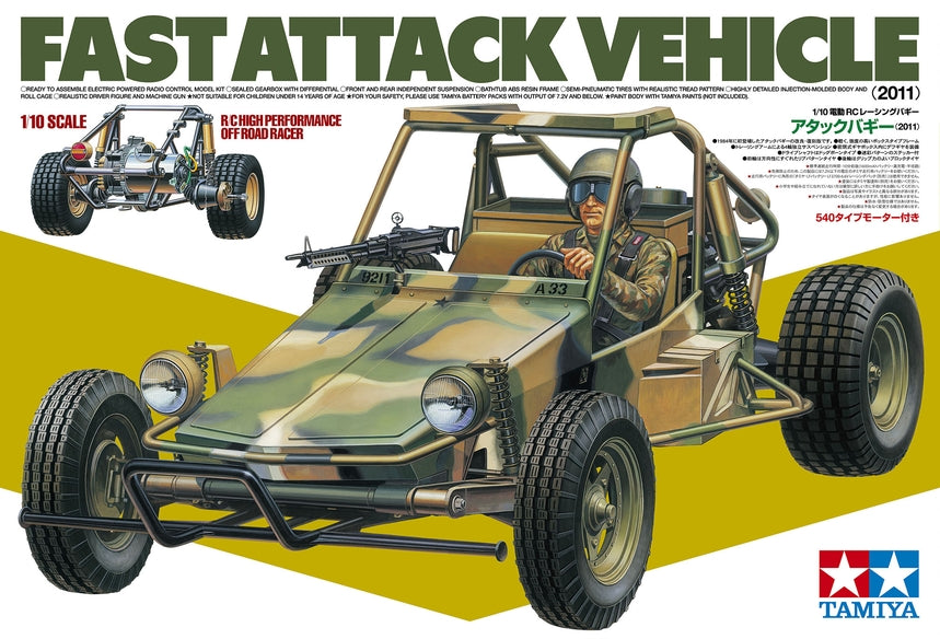 Tamiya 1/10 RC 58496 Fast Attack Vehicle 2011