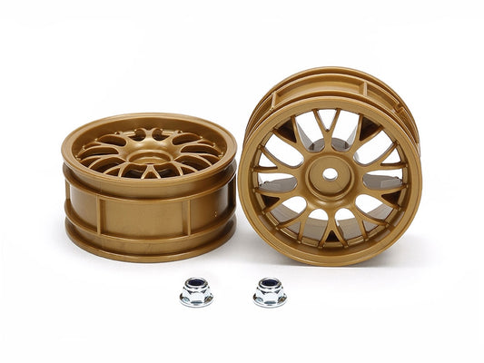 Tamiya Spare Parts 50741 Gold Mesh Wheels 2pcs 26mm Offset +2