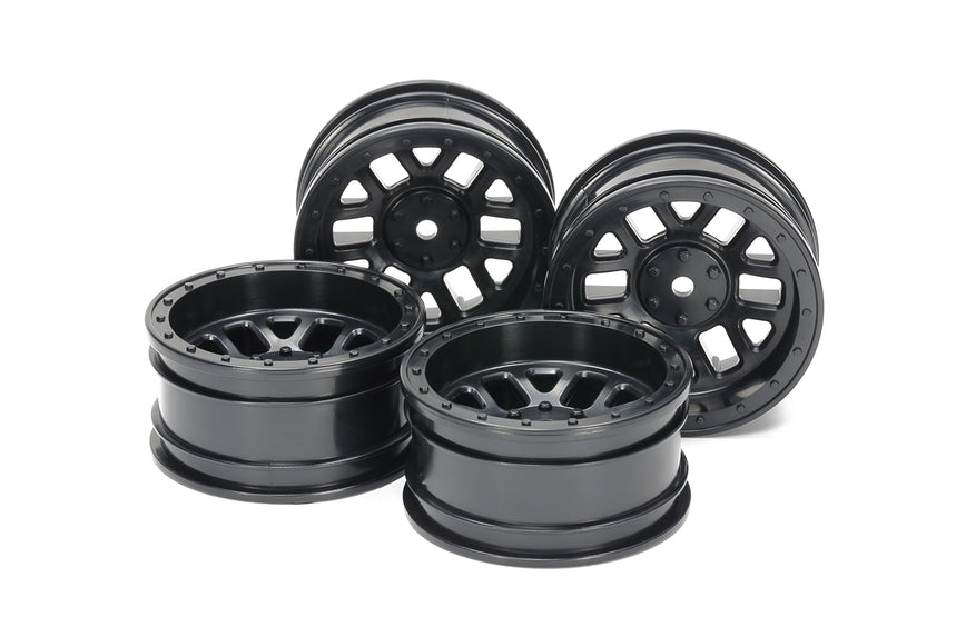 Tamiya Spare Parts 51686 CC-02 Black 12-Spoke Wheels 26mm Width Offset +6