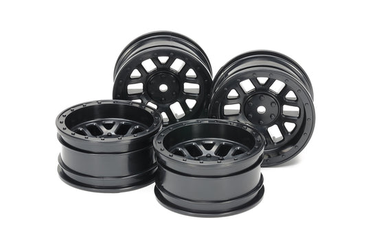Tamiya Spare Parts 51686 CC-02 Black 12-Spoke Wheels 26mm Width Offset +6