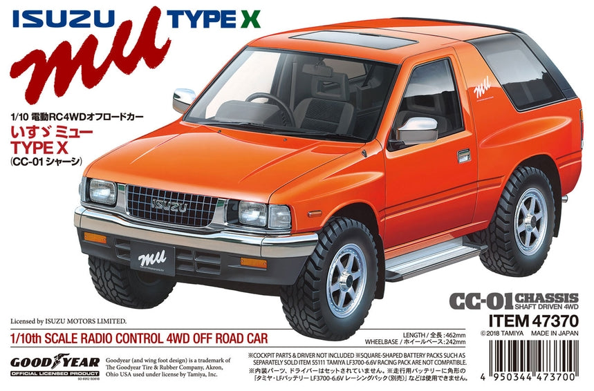 Tamiya 1/10 RC 47370 Isuzu Mu Type X CC-01