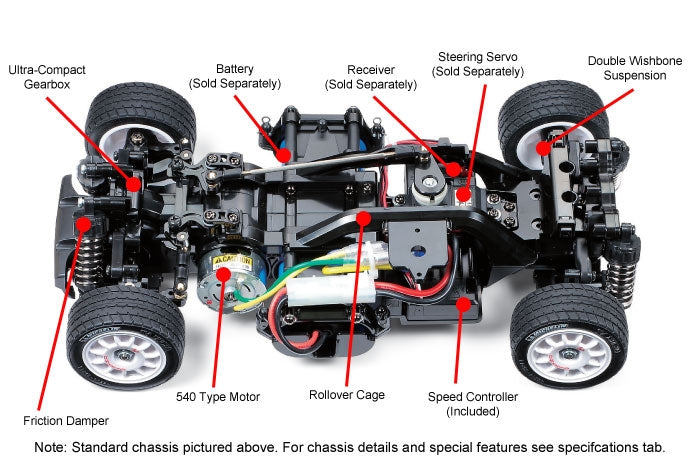 Tamiya 1/10 RC 47308 Volkswagen Golf MK.1 M-05