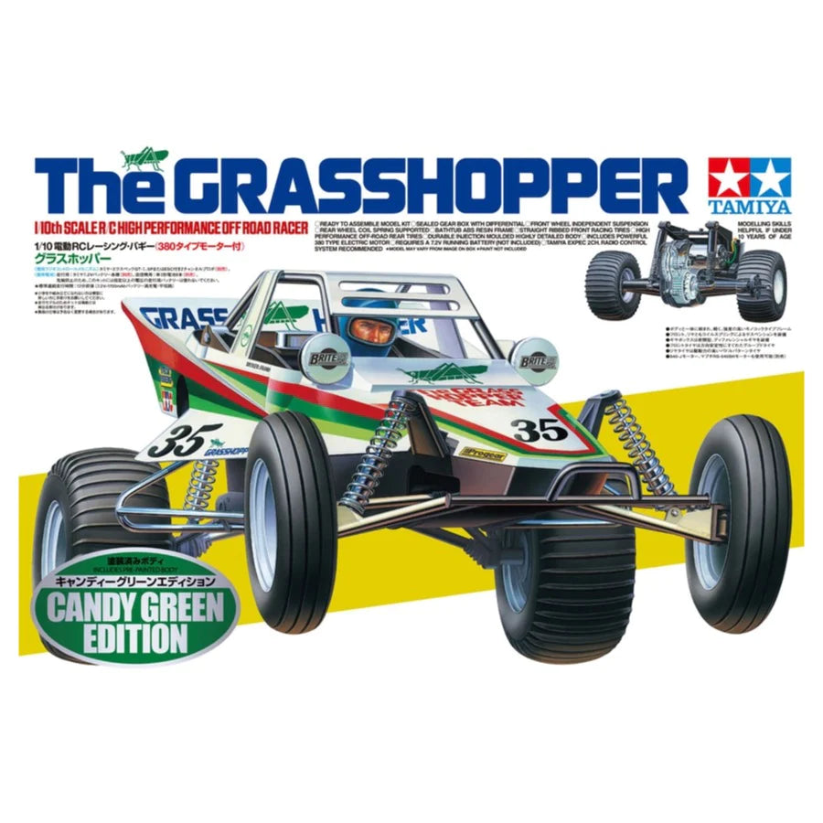 Tamiya 1/10 RC 47348 The Grasshopper Candy Green Edition